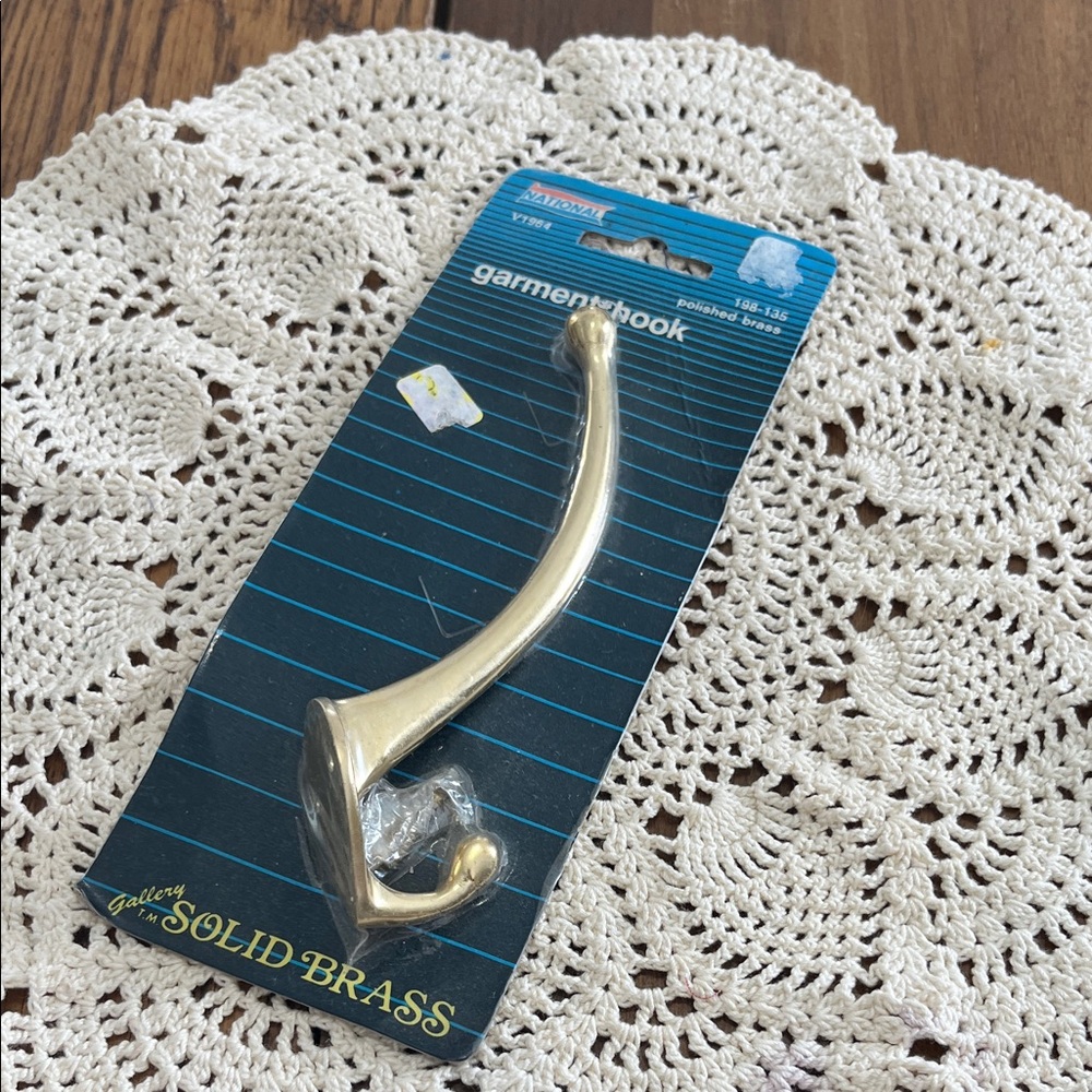 Gallery Solid Brass Hook vintage